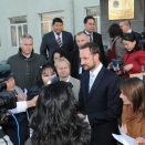 Crown Prince Haakon meeting with Mongolian press. For editorial use only - not for sale. Photo D. Rentsendorj, MONTSAME news agency. Picture size: 1930 x 1282 px, 1,58 Mb. 